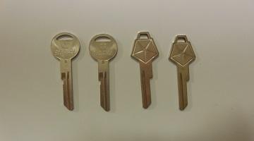 69-74 Mopar, Key Blanks- 2 Pair - Set of 4