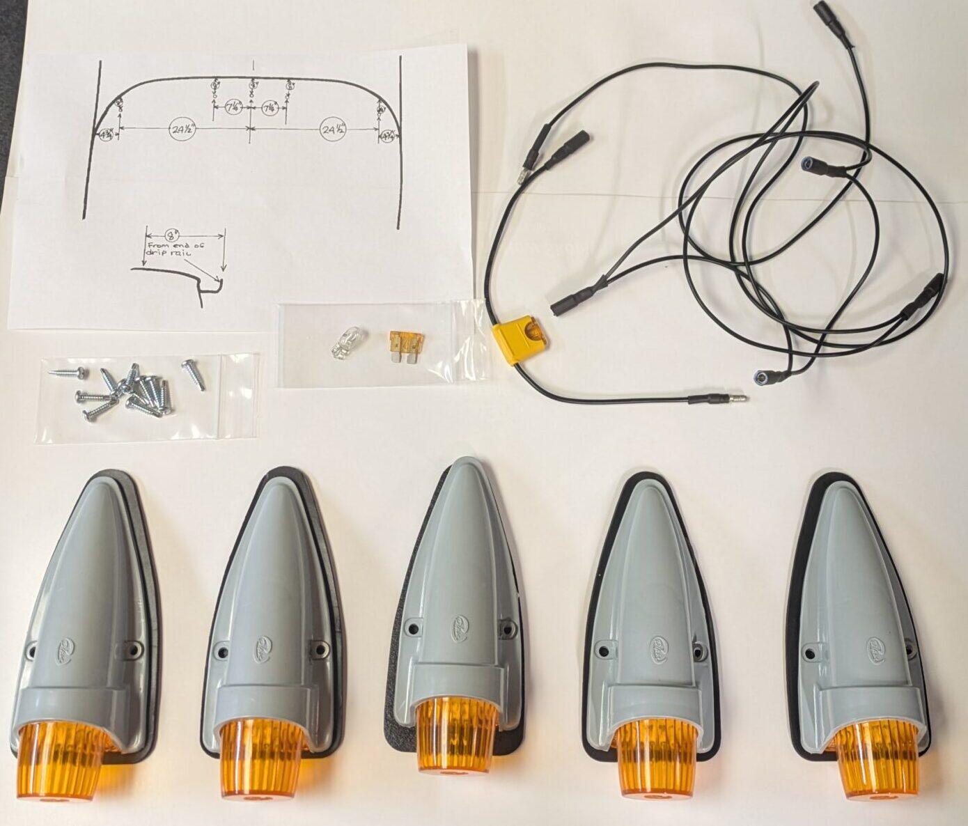 75-93 Dodge Cab Marker Light Set 1st Gen D250 W250 D350 W350