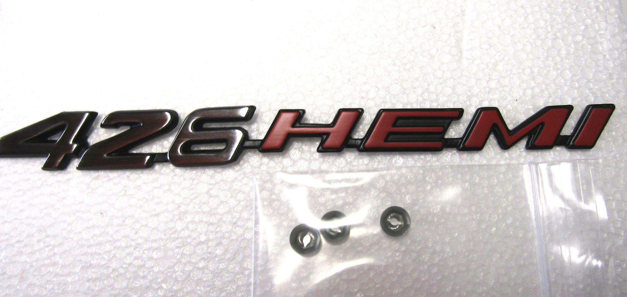 71 Charger and 70-71 Challenger 426 Hemi Rallye Hood Emblem