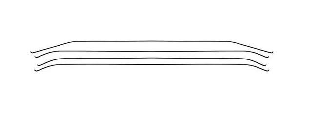 Late 71-74 Cuda Headliner Bows Set of 4