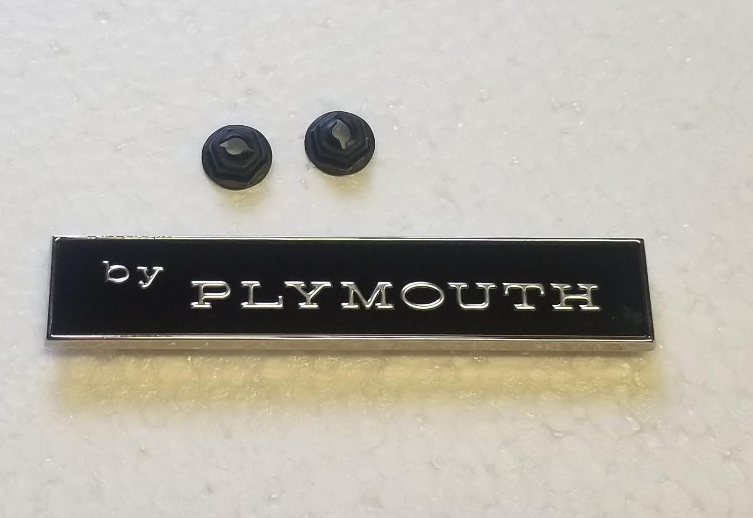 71-74 Cuda By Plymouth Emblem PN