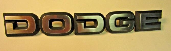 86-90 Dodge Truck Ramcharger Hood Emblem "DODGE"