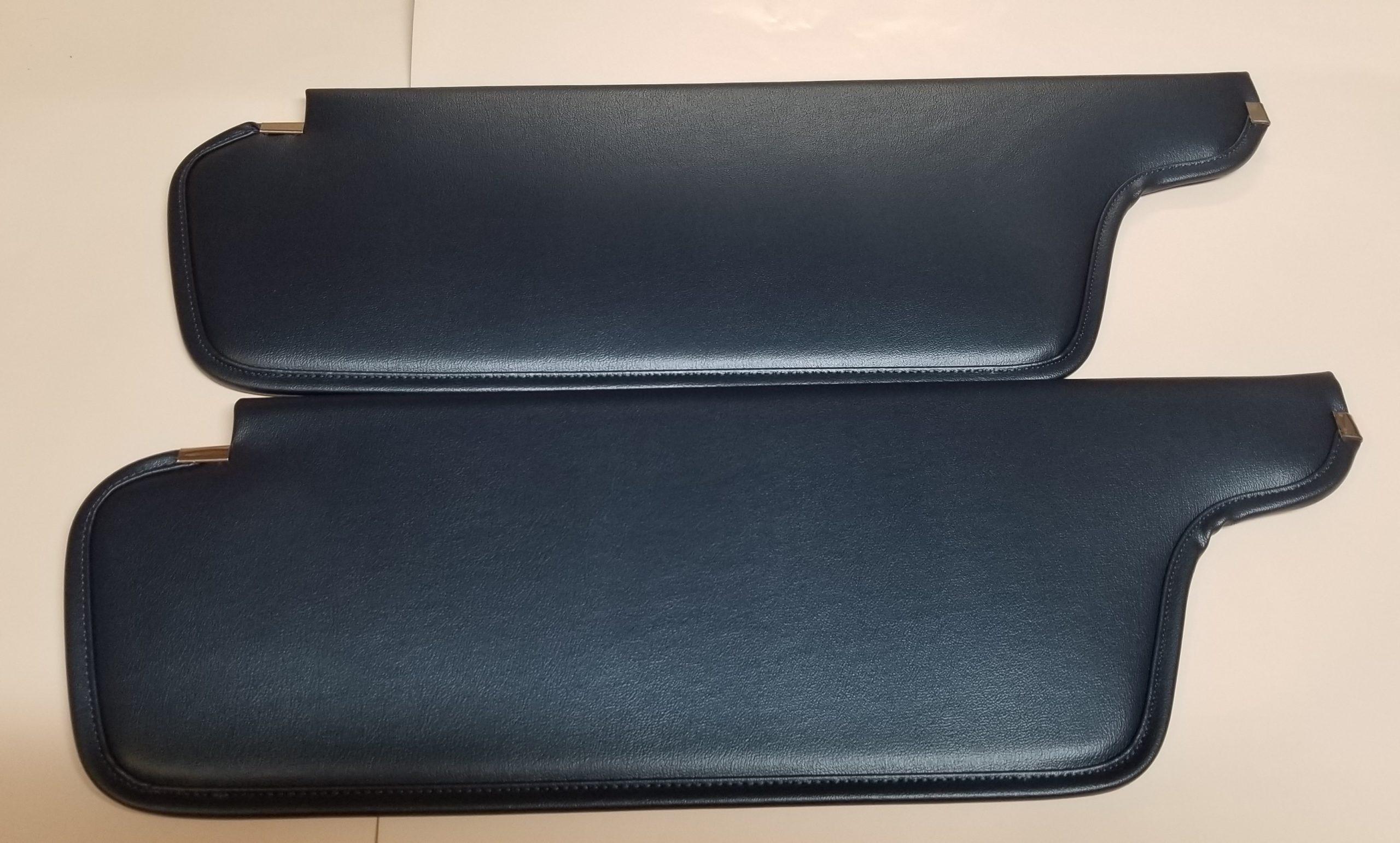 66-68 B & A-Body Charger Roadrunner GTX Coronet Dart Barracuda Sun Visors Dark Metalic Blue Pair