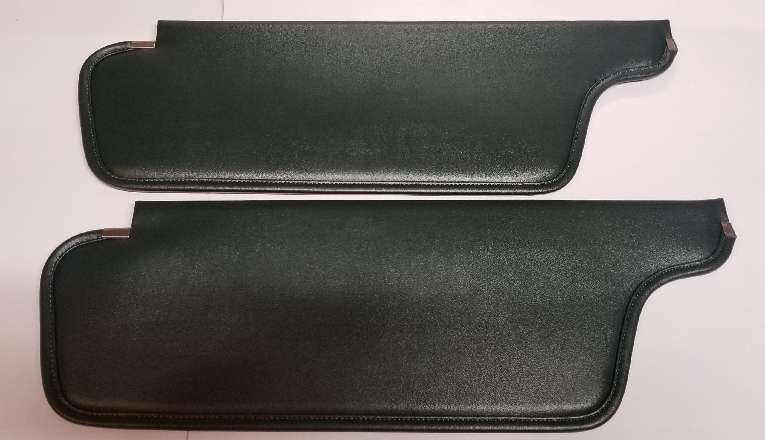 66-68 B & A-Body Charger Roadrunner GTX Coronet Dart Barracuda Sun Visors Dark Green Pair