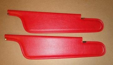 70-71 E-Body Convertible Cuda Challenger Red Sun Visors Pair