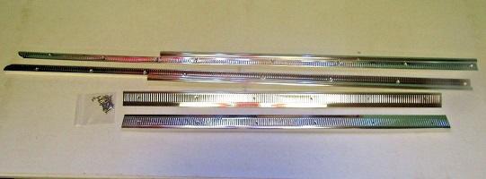 62-65 B-Body 2 Door Hard Top Door Sill Scuff Plates Pair
