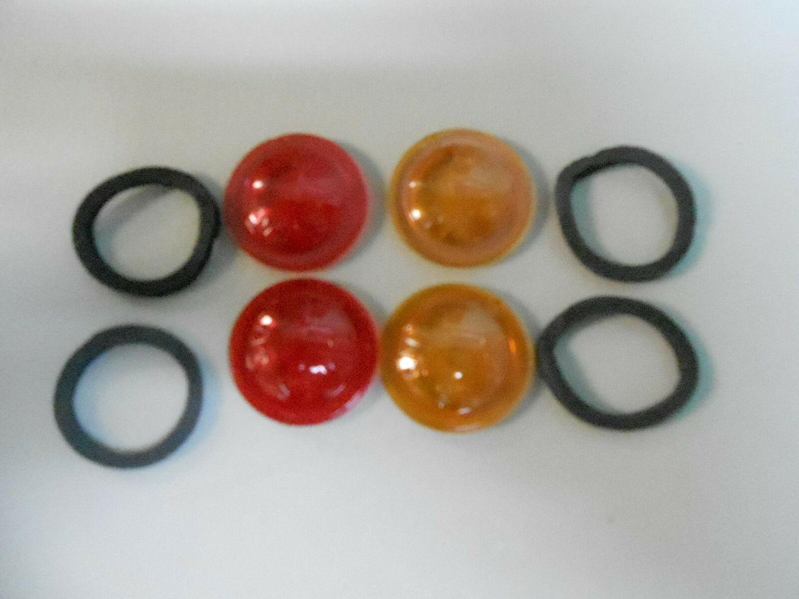 68 Side Marker Light Lenses and Gaskets Set