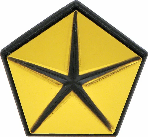 63-72 Mopar Pentastar Fender Emblem - Gold