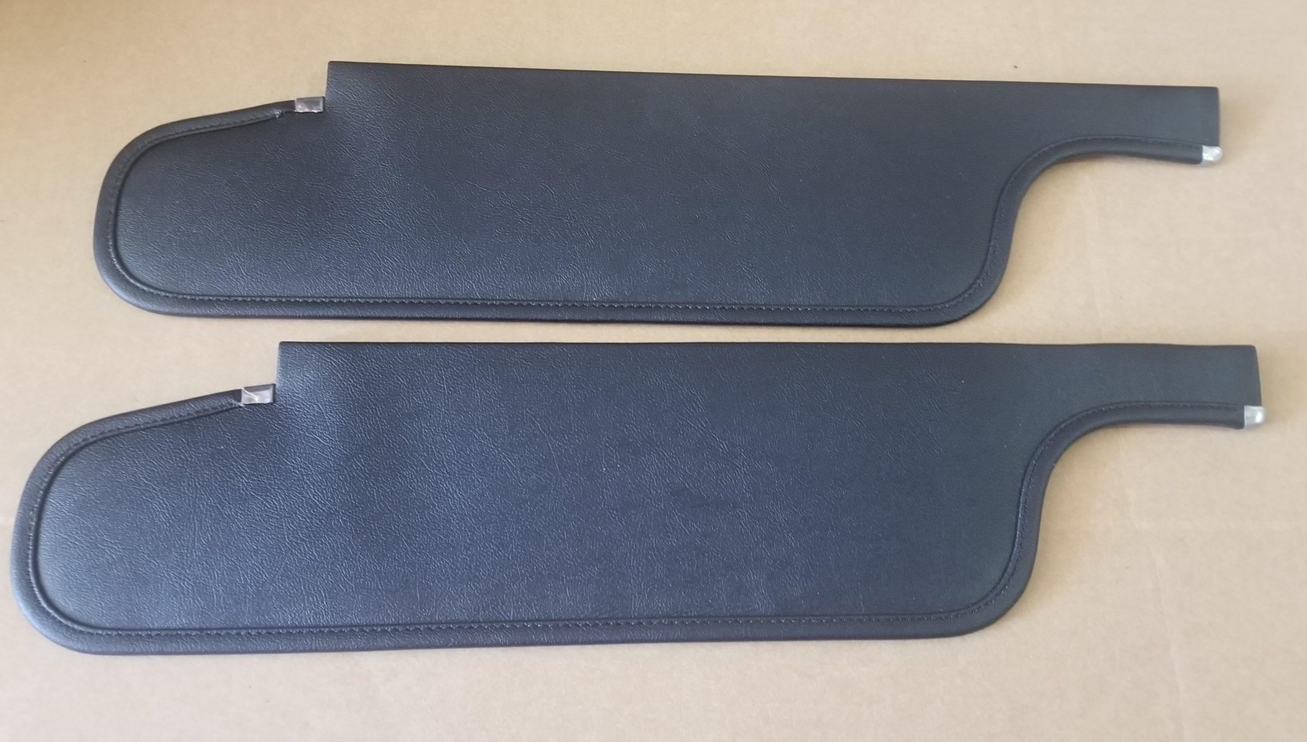 63-65 A-Body, Sun Visors Black Convertible - Pair