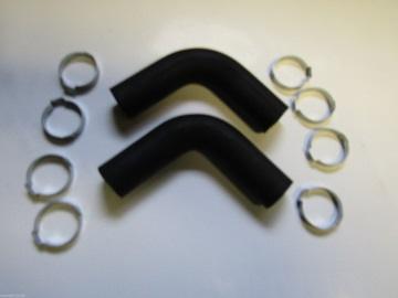 66-67 B-Body Fuel Vent Pipe Hoses Clamps Set