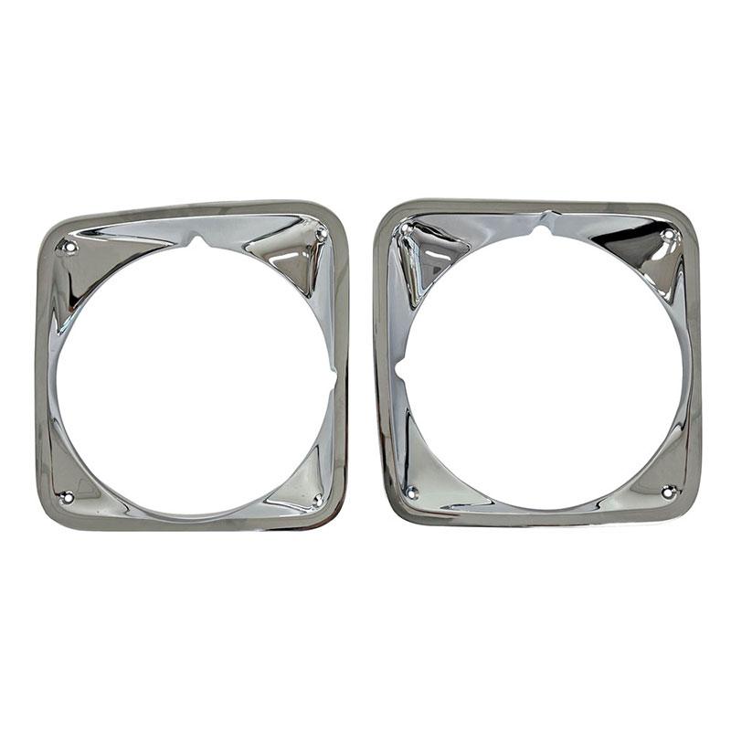 1969-72 Chevrolet Truck Headlamp Bezel Steel Chrome