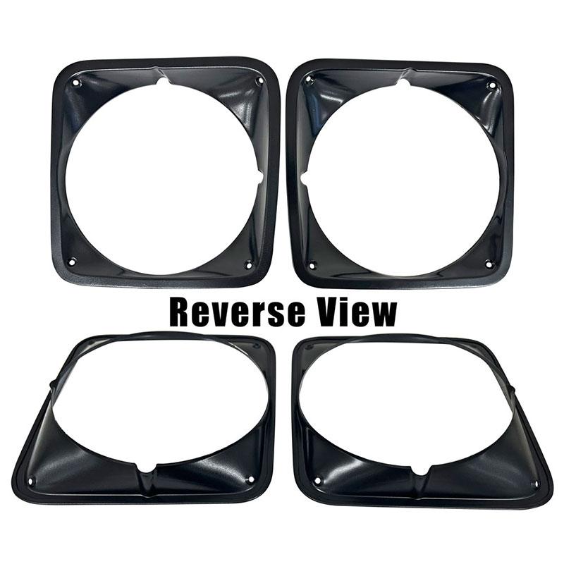1969-72 Chevrolet Truck Headlamp Bezel Steel Black