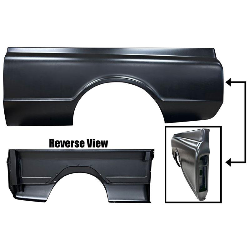 1967-67 Chevrolet Truck Bedside LH 67 without Stake Pocket Hole