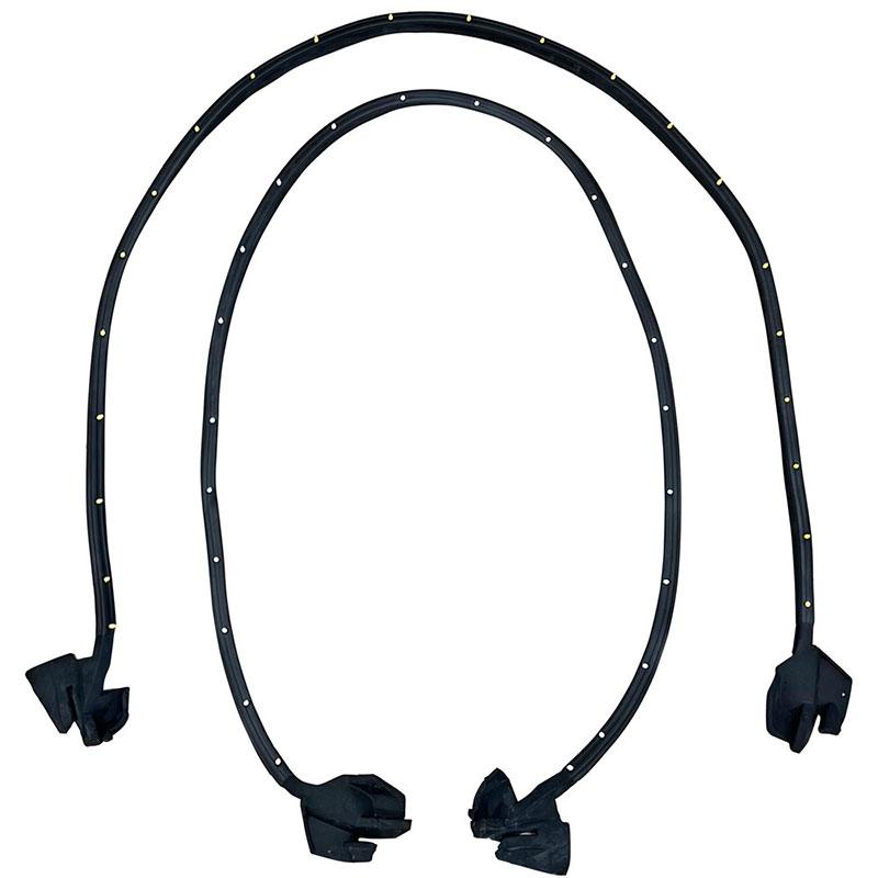 1969-72 Chevrolet Chevelle Door Frame Weather Strip - Pair