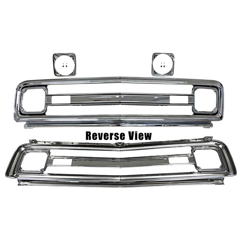 1969-70 Chevrolet Truck Grille Steel Chrome