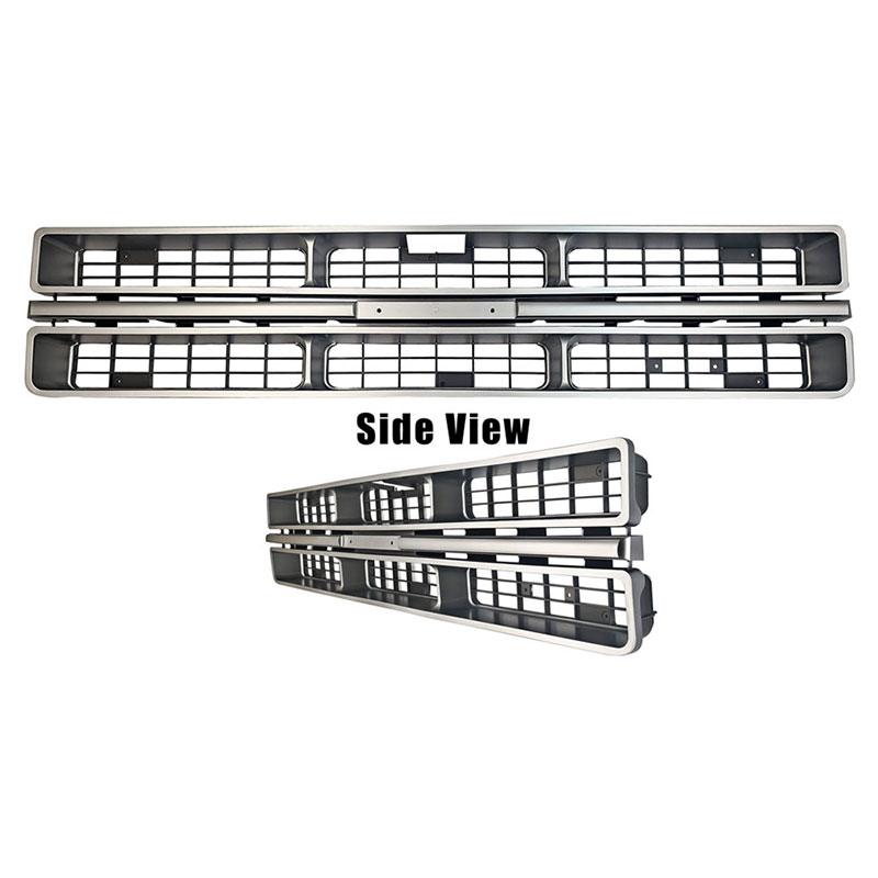 1975-76 Chevrolet Truck Grille Silver/black