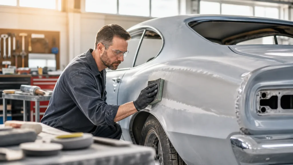 How to Smooth Out Quarter Panel Welds Before Coating